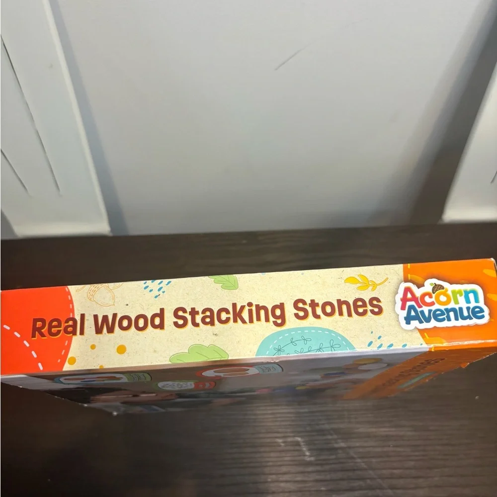 Real Wood Sensory Stacking Stones - Pastel Multicolor Set